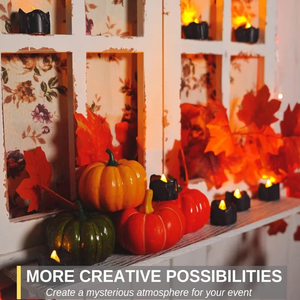 Black LED Flameless Candles